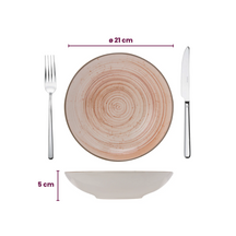 Cosy & Trendy Platos hondos / Platos para pasta Sintra Terracota ø 21 cm - 4 piezas