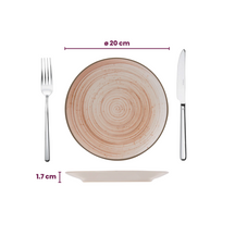 Cosy & Trendy Platos para desayuno / Platos para postre - Sintra Terracota ø 20 cm - 4 piezas