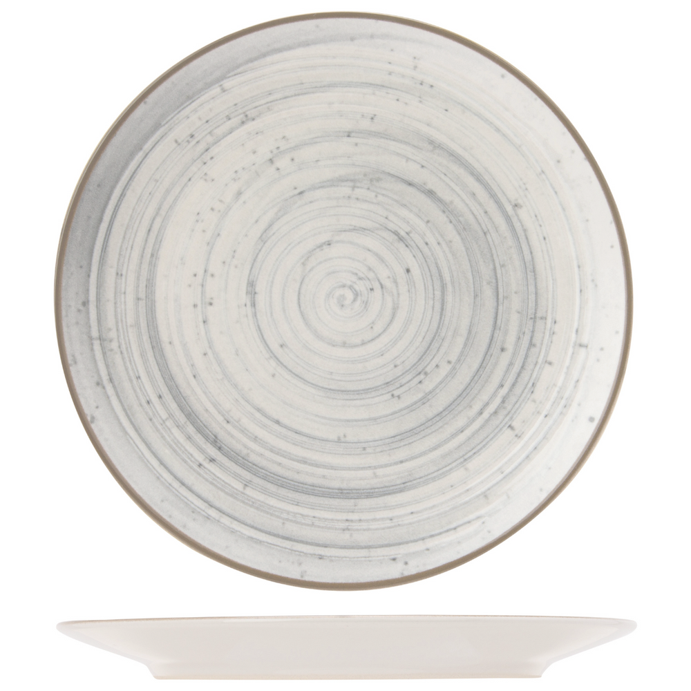 Cosy & Trendy Platos para cena Sintra Azul Polvoriento ø 26 cm - 4 piezas
