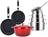 Sola Set de Sartenes Pearl 7 Piezas Acero Inoxidable - Compatible con Inducción - Cacerola ø 16, 18, 20 cm & Cacerola ø 16 cm + Sartén ø 24, 28 cm + Olla ø 24 cm