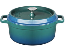 Sola Cazuela con tapa - Azul - ø 24 cm / 3.5 litros - revestimiento antiadherente esmaltado