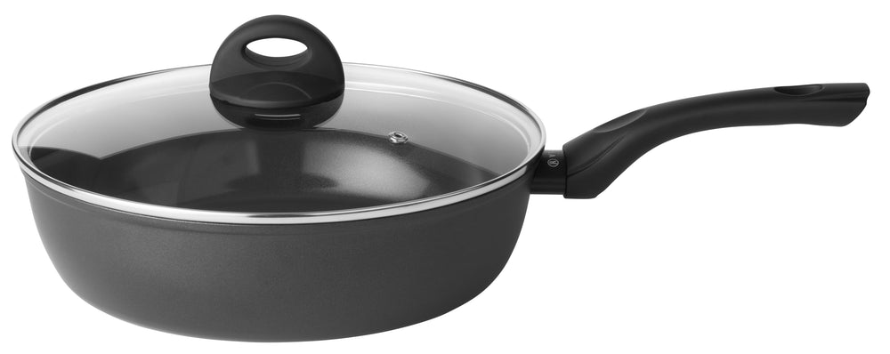 Sola Set de ollas Stonehenge 2 piezas - Sartén ø 28 cm y Sartén para aperitivos con tapa ø 28 cm - revestimiento antiadherente cerámico