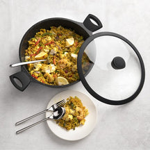 Sola Sartén para saltear con tapa Fair Cooking ø 28 cm - revestimiento antiadherente estándar