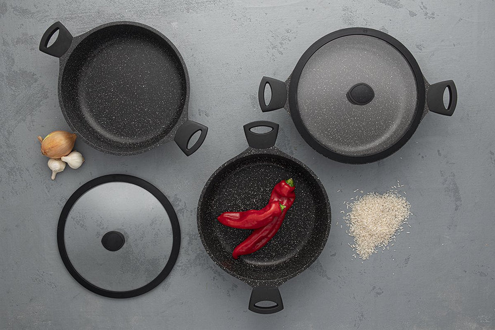 Sola Sartén para saltear con tapa Fair Cooking ø 28 cm - revestimiento antiadherente estándar