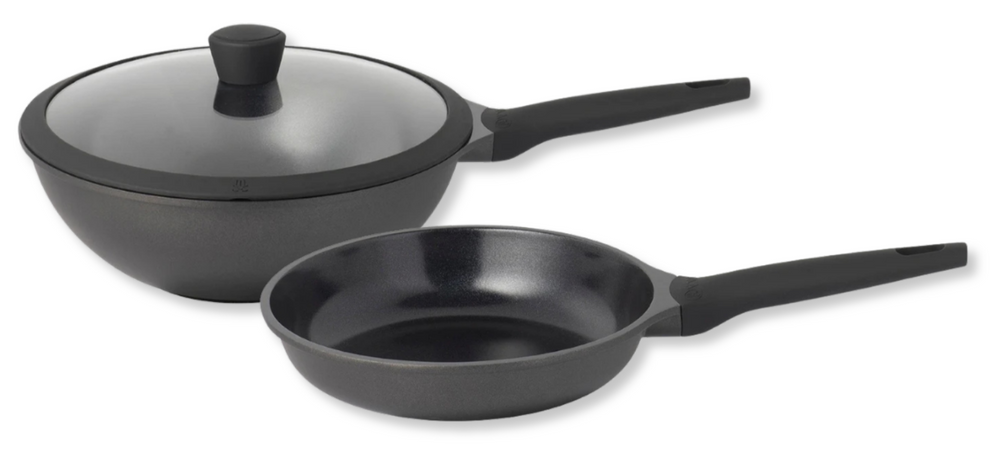 Sola Set de Sartenes Ceramic Deluxe - Sartén ø 28 cm y Sola Wok ø 30 cm - capa antiadherente cerámica