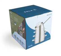 Sola Set de ollas Juvia 4 piezas Acero inoxidable - Compatible con campana extractora - Olla de cocina ø 16, 18, 20 cm y cazo ø 16 cm - apto para todas las fuentes de calor