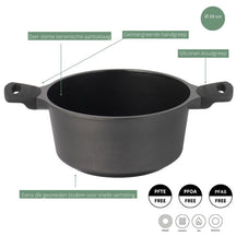 Olla para asar con tapa Ceramic Deluxe ø 28 cm - revestimiento antiadherente cerámico