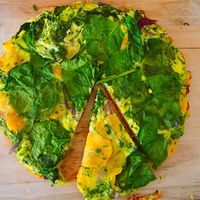 Tortilla española con un toque dulce