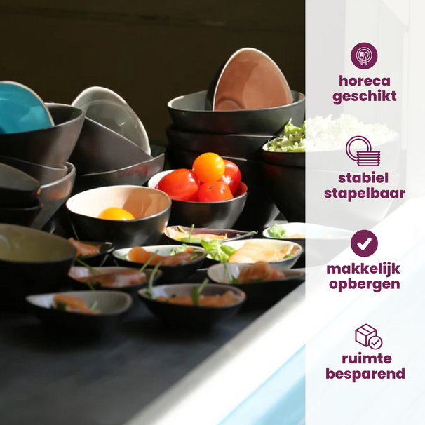 Platos pequeños / platos para dips Streetfood 9 x 7 cm / 100 ml - 10 piezas Cosy & Trendy