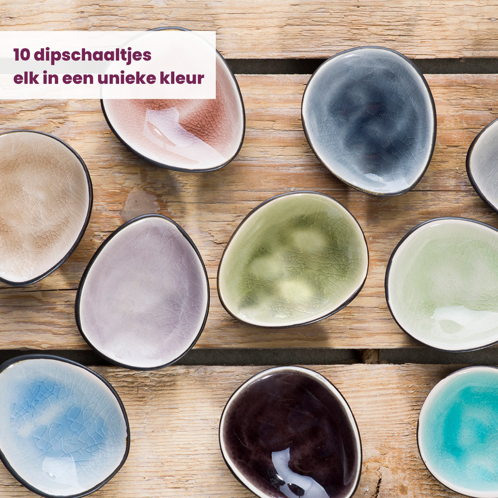 Platos pequeños / platos para dips Streetfood 9 x 7 cm / 100 ml - 10 piezas Cosy & Trendy