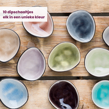 Platos pequeños / platos para dips Streetfood 9 x 7 cm / 100 ml - 10 piezas Cosy & Trendy