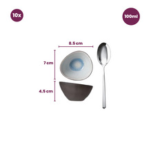 Platos pequeños / platos para dips Streetfood 9 x 7 cm / 100 ml - 10 piezas Cosy & Trendy