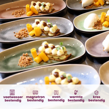 Platos para pasteles / tapas Cosy & Trendy Streetfood ø 13 cm - 10 unidades