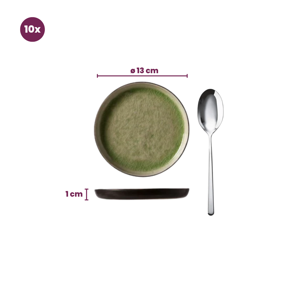 Platos para pasteles / tapas Cosy & Trendy Streetfood ø 13 cm - 10 unidades