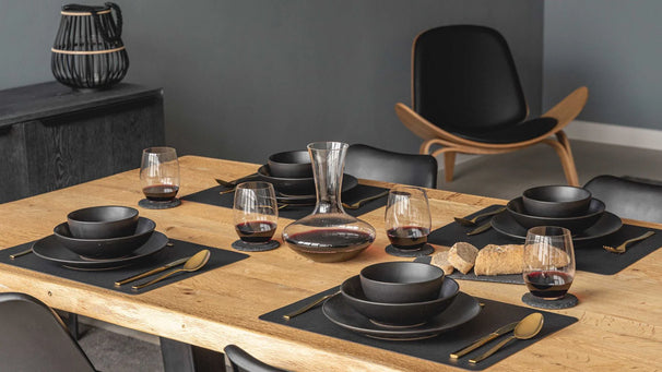 Studio Tavola Tazas Black Tie 350 ml - 6 piezas