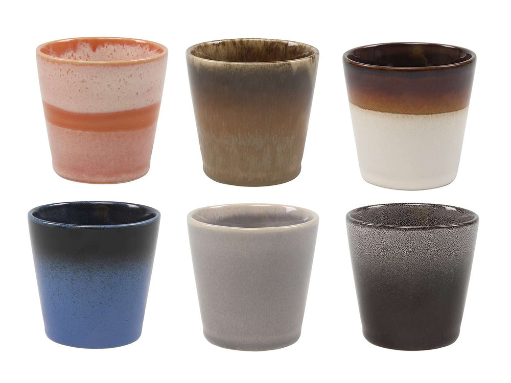 Juego de vajilla Studio Tavola Earth 30 piezas / 6 personas - 6 platos llanos, 6 platos para desayuno, 6 cuencos, 6 tazas de café y 6 vasos de café