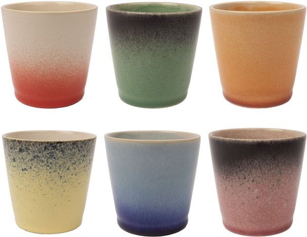 Tazas de café Studio Tavola - Tazas Senseo - Fire - 200 ml - 6 piezas