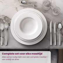 Villeroy & Boch Juego de cubiertos Piemont - Acero inoxidable 18/10 - 4 piezas / 1 persona