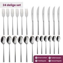 Villeroy & Boch Juego de cubiertos Piemont - Acero inoxidable 18/10 - 24 piezas / 6 personas