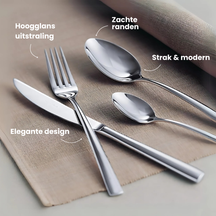 Villeroy & Boch Juego de cubiertos Piemont - Acero inoxidable 18/10 - 24 piezas / 6 personas