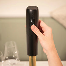 Abrebotellas eléctrico Vacu Vin + Cortador de cápsulas - Negro
