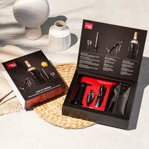 Set de vino Vacu Vin Premium - Negro - Set de 4 piezas