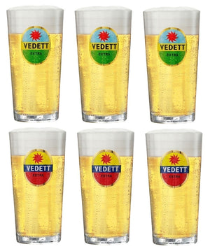 Vasos de cerveza Vedett Extra - 330 ml - 6 piezas