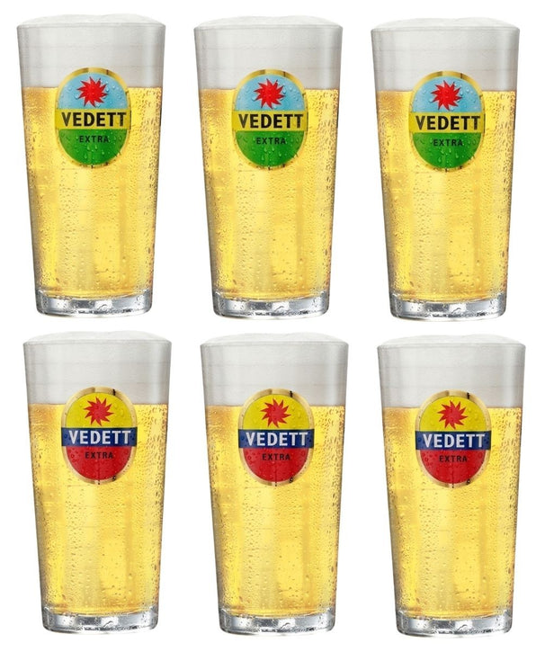 Vasos de cerveza Vedett Extra - 250 ml - 6 piezas