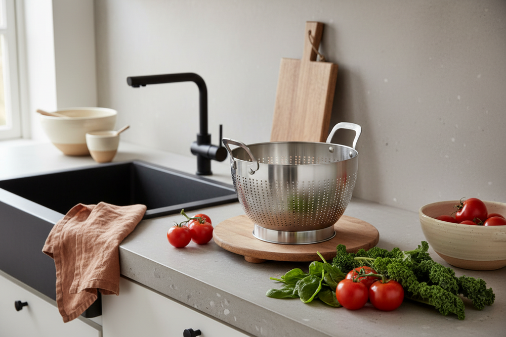 Colador de Acero Inoxidable ø 23.5 cm Cookinglife