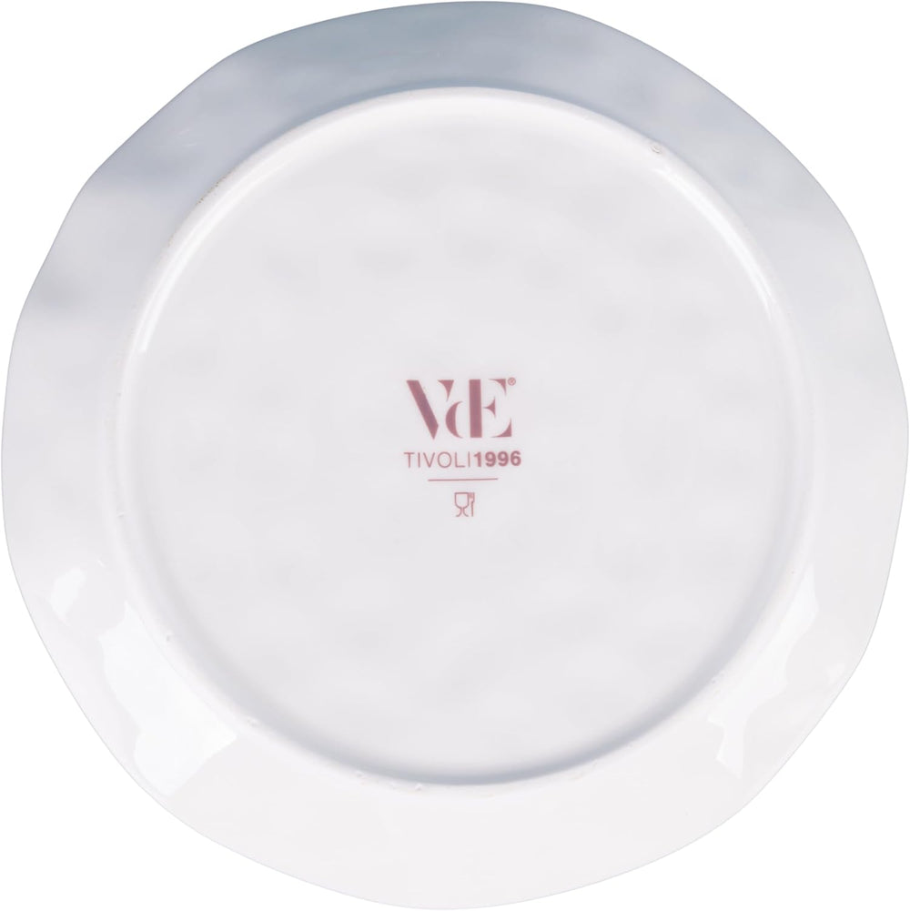Villa d'Este Home juego de vajilla Sahara 18 piezas / 6 personas - 6 platos de cena, 6 platos de desayuno y 6 platos hondos