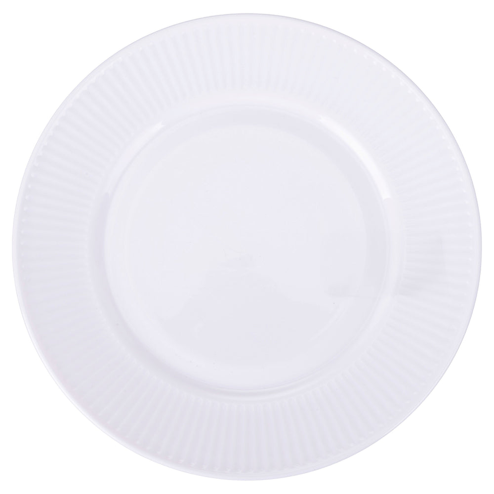 Villa d'Este Home Serviesset Decor blanco opaalglas 18-delig / 6 personas - 6 platos de cena, 6 platos de desayuno y 6 platos hondos