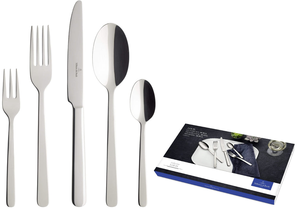 Juego de cubiertos Villeroy & Boch Louis - Acero inoxidable - 30 piezas / 6 personas