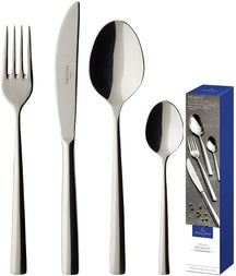 Villeroy & Boch Juego de cubiertos Piemont - Acero inoxidable 18/10 - 4 piezas / 1 persona