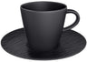 Villeroy & Boch Taza de café y platillo Manufacture Rock - Negro - 160 ml