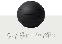 Set de vajilla Villeroy & Boch La Boule - Negro / Blanco 7 piezas / 2 personas - 2x cuenco, 2x fuente, 2x plato universal, 1x fuente para servir