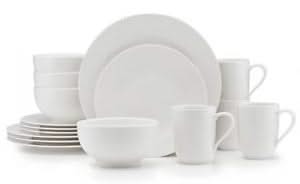 Villeroy & Boch Juego de vajilla For Me 16 piezas / 4 personas - 4 tazas con asa, 4 platos para cena, 4 platos para desayuno y 4 cuencos franceses