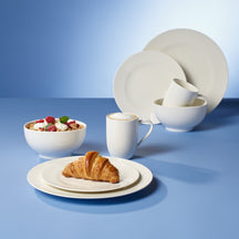 Villeroy & Boch Juego de vajilla For Me 16 piezas / 4 personas - 4 tazas con asa, 4 platos para cena, 4 platos para desayuno y 4 cuencos franceses