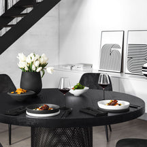 Set de vajilla Villeroy & Boch La Boule - Negro / Blanco 7 piezas / 2 personas - 2x cuenco, 2x fuente, 2x plato universal, 1x fuente para servir