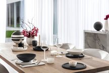 Set de vajilla Villeroy & Boch La Boule - Negro / Blanco 7 piezas / 2 personas - 2x cuenco, 2x fuente, 2x plato universal, 1x fuente para servir