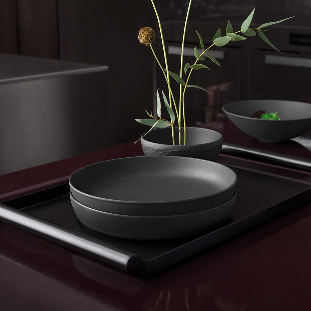 Set de vajilla Villeroy & Boch La Boule - Negro 7 piezas / 2 personas - 2x cuenco, 2x fuente, 2x plato universal, 1x fuente para servir