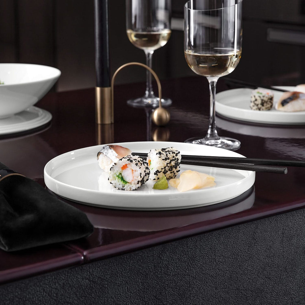 Set de vajilla Villeroy & Boch La Boule - Blanco 7 piezas / 2 personas - 2x cuenco, 2x fuente, 2x plato universal, 1x fuente para servir