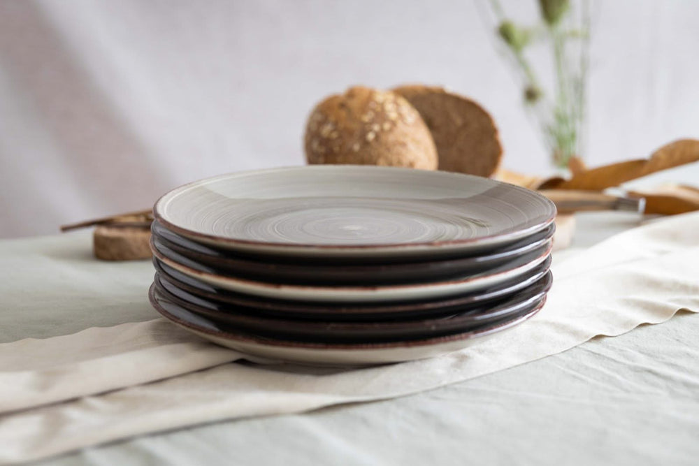 Cookinglife Platos de cena Delice Gris ø 26,5 cm - 6 unidades