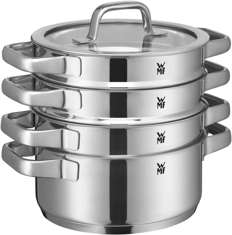 WMF Set de ollas Compact Cuisine - 5 piezas - Cacerolas ø 16, 16, 20 y 20 cm y cazo ø 14 cm
