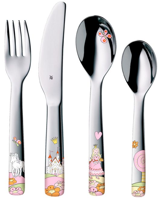 WMF Cubiertos infantiles Princesa Anneli 4 piezas