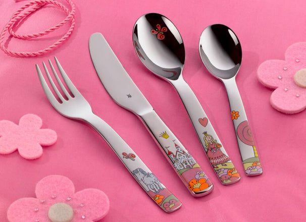 WMF Cubiertos infantiles Princesa Anneli 4 piezas
