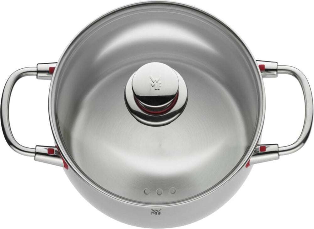 WMF juego de ollas Quality One - RVS 5-piezas Incluye GRATIS Cookinglife utensilios de cocina set - Olla ø 16, 20, 20 y 24 cm y Cazo ø 16 cm