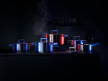 WMF Set de ollas Ultimate Cool 5 piezas - Acero inoxidable - Olla ø 16, 20, 20, 24 cm y cazo ø 16 cm