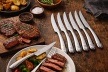WMF Cuchillos para steak 6 piezas - Incluye GRATIS set de molinillos de pimienta y sal Cookinglife