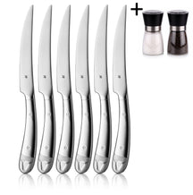 WMF Cuchillos para steak 6 piezas - Incluye GRATIS set de molinillos de pimienta y sal Cookinglife