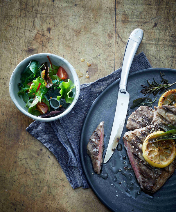 WMF Cuchillos para steak 6 piezas - Incluye GRATIS set de molinillos de pimienta y sal Cookinglife
